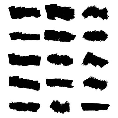 Vektör siyah boya, mürekkep fırça darbesi, fırça, çizgi veya doku.