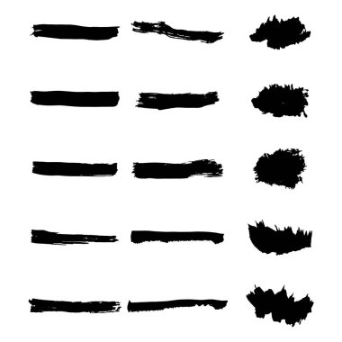 Vektör siyah boya, mürekkep fırça darbesi, fırça, çizgi veya doku.