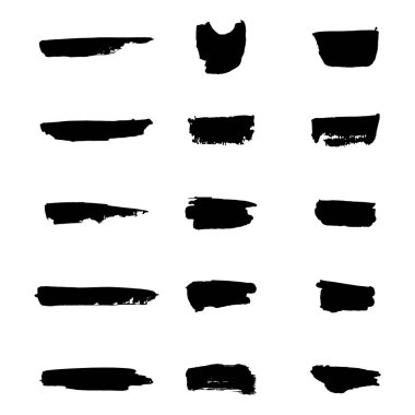 Vektör siyah boya, mürekkep fırça darbesi, fırça, çizgi veya doku.