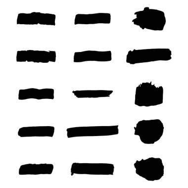 Vektör siyah boya, mürekkep fırça darbesi, fırça, çizgi veya doku.