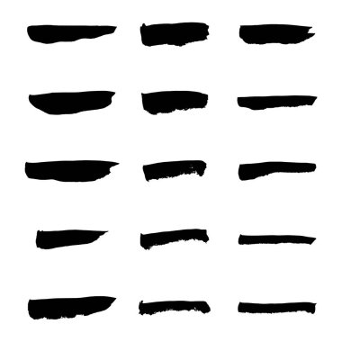 Vektör siyah boya, mürekkep fırça darbesi, fırça, çizgi veya doku.