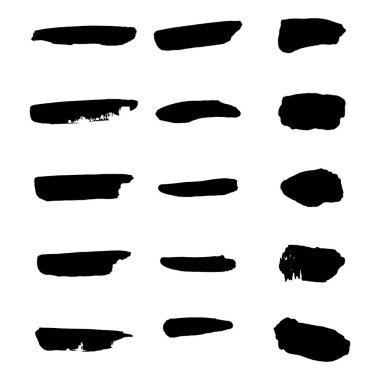 Vektör siyah boya, mürekkep fırça darbesi, fırça, çizgi veya doku.