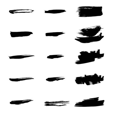 Vektör siyah boya, mürekkep fırça darbesi, fırça, çizgi veya doku.