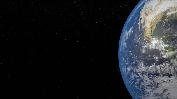 Dünya gezegeninin uzaydan görünüşü gerçekçi dünya yüzeyini ve dünya haritasını uzay bakış açısında gösteriyor. Bu görüntünün elementleri NASA gezegeni Dünya tarafından uzay fotoğraflarından sağlanmıştır..