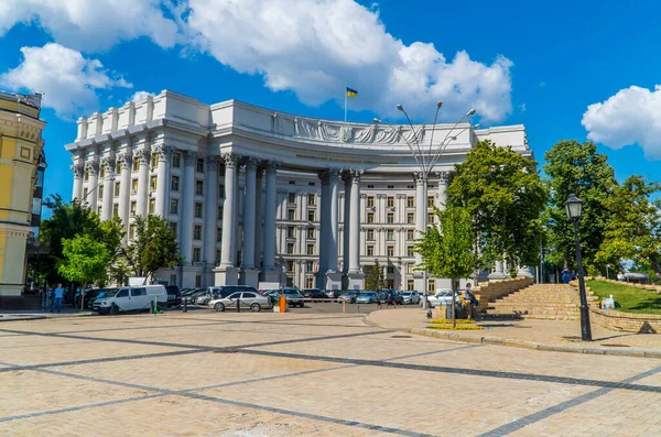 Kiev Ucraina Giugno 2021 Piazza San Michele Costruzione Del Ministero — Foto Stock