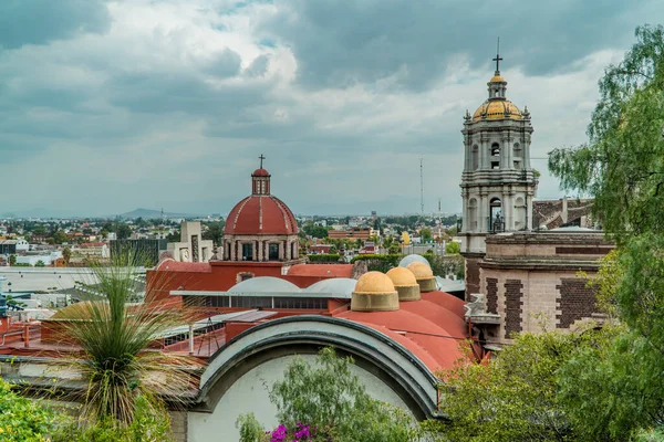 メキシコ市 2021年8月26日 大聖堂 グアダルーペ近くのカピラ セリートから見えるメキシコ市のパノラマ空撮 — ストック写真