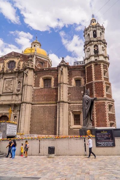 Mexico Août 2021 Vue Verticale Ancienne Basilique Guadalupe — Photo