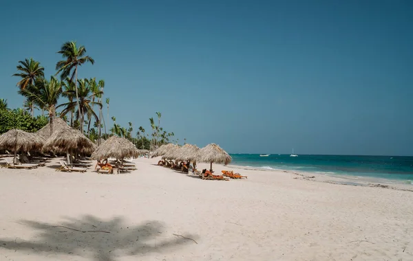 Bavaro Punta Cana Dominikanska Republiken Oktober 2021 Turister Paradiset Vita — Stockfoto