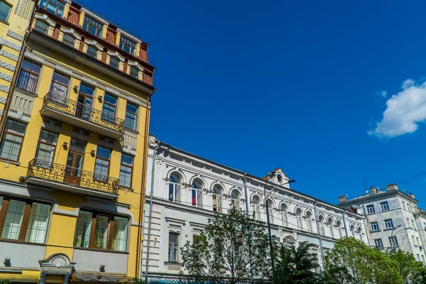 Podil Kiev Ucrânia Junho 2021 Edifícios Arquitetura Tradicional Área Podil — Fotografia de Stock