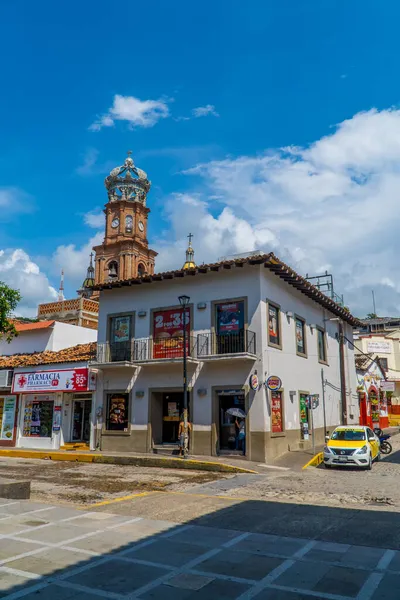 Puerto Vallarta Mexique Septembre 2021 Restaurant Burger King Devant Cathédrale — Photo