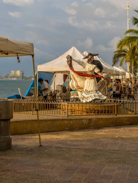 Puerto Vallarta Mexiko September 2021 Vertikale Ansicht Eines Mariachi Kunststaates — Stockfoto
