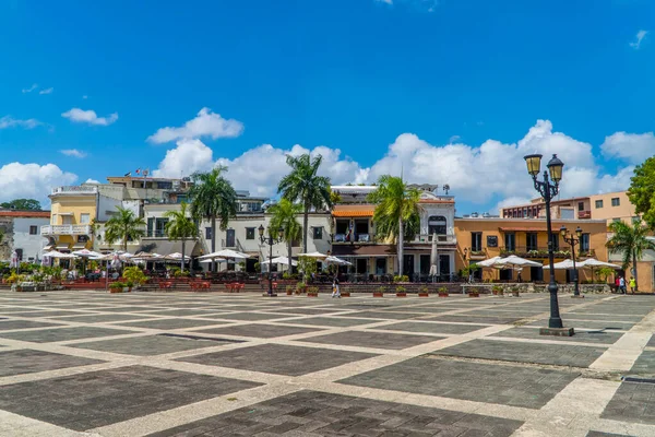 Santo Domingo Dominik Cumhuriyeti Ekim 2021 Sömürge Bölgesinde Plaza Hispanidad — Stok fotoğraf