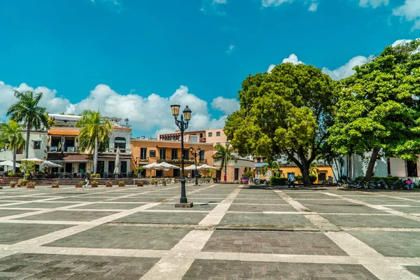 Santo Domingo Dominikanische Republik Oktober 2021 Café Und Restaurantterrassen Auf — Stockfoto