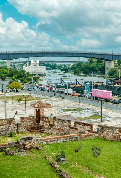 Santo Domingo Dominikanische Republik Oktober 2021 Vertikale Ansicht Des Ozama — Stockfoto