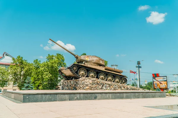 Tiraspol Transnistrie Juin 2021 Célèbre Monument Des Chars Tiraspol — Photo