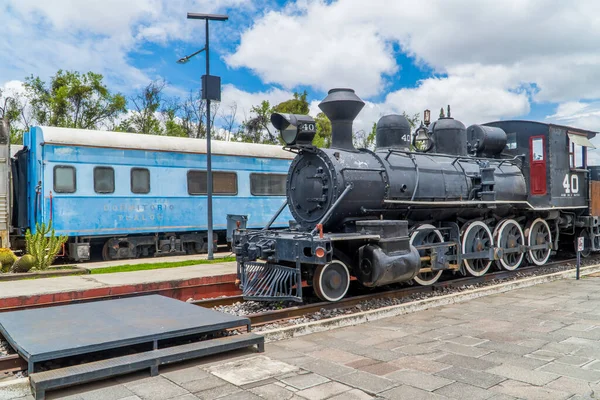 Puebla México Agosto 2021 Trens Mexicanos Antigos Locomotivas Dentro Museu — Fotografia de Stock