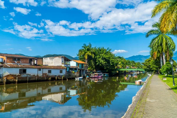 Paraty Brazílie Února 2022 Panorama Výhledem Řeku Paraty Rio Janeiro — Stock fotografie