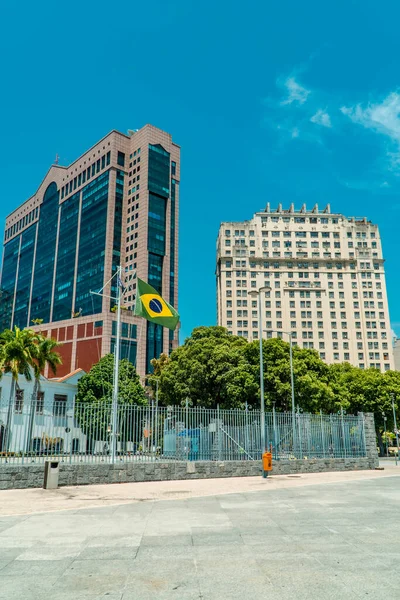 Rio Janeiro Brasilien Februar 2022 Vertikale Ansicht Renovierter Gebäude Der — Stockfoto