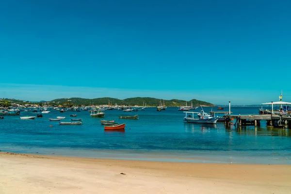 Бузиос Бразилия Марта 2022 Года Рыболовные Лодки Порту Около Орла — стоковое фото