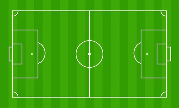 Illustrazioni Vettoriali Del Calcio Del Campo Calcio Erba Verde Campo — Vettoriale Stock