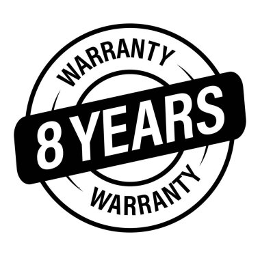 Sekiz yıllık garanti vektör simgesi