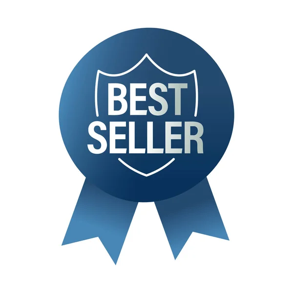 Ícone Vetor Best Seller Emblema Vetorial Promocional — Vetor de Stock