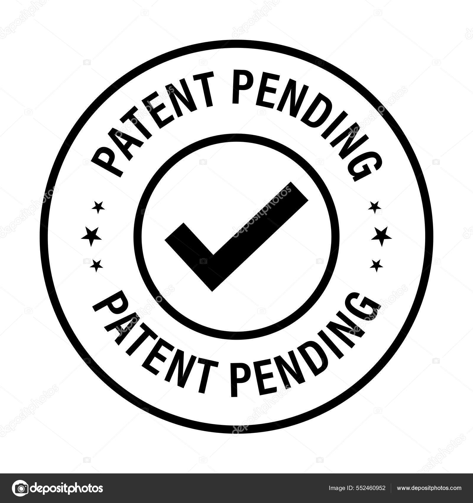 Patente Pendiente Icono Vectorial Marca Garrapata Arte Línea Negro Color  Vector de stock #552460952 de ©Sanjeev Misra, image size:1600x1700