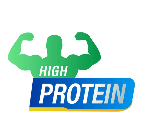 yüksek protein vektör simgesi. sağlık desteği soyut