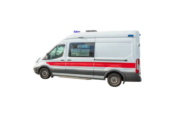 Voiture Ambulance Isolée Sur Fond Blanc — Photo