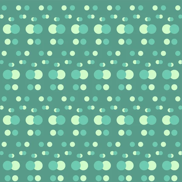 Dots Shades Green Arranged Way Lines Vector Repeatable Seamless Pattern — Vetor de Stock
