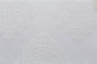 Gelinliğin dantel kumaş dokusu