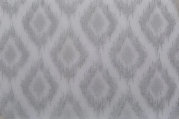 Impression ornementale sur la surface du tissu. Motif sur tissu de lin. Gros plan texture transparente. — Photo