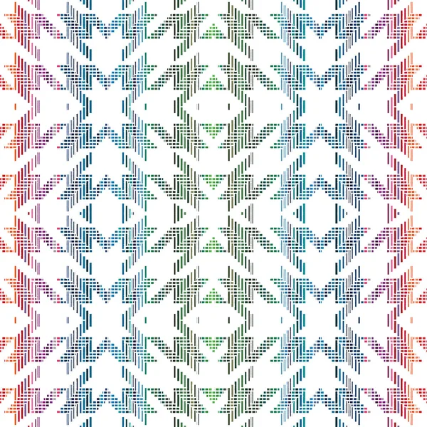ソリッドキャンバス上の幾何学的高精細不織布シームレスパターン ロイヤリティフリーのストック写真