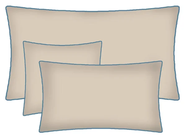 Almofada Travesseiro Desenhos Modernos Isolados Tela Branca Com Textura Alta — Fotografia de Stock