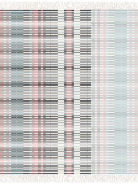 Halı, kilim ve battaniye tasarımları tuval üzerinde desen ve trend renkler