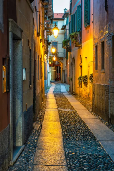 Old Street Orta Village Same Name Lake Shores Piedmont Region — Stock Photo, Image