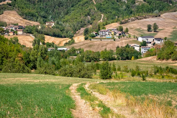 Summer Panorama Hills Nizza Valley Part Hilly Area Oltrepo Pavese — Photo