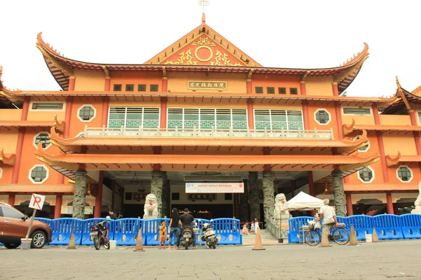 Medan Indonesia Junio 2022 Templo Budista Ciudad Cemara Asri Indonesia — Foto de Stock