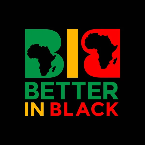 Better Black Vector Illustration Juneteenth Celebrate Black Lives Matter Celebrate — Vector de stock