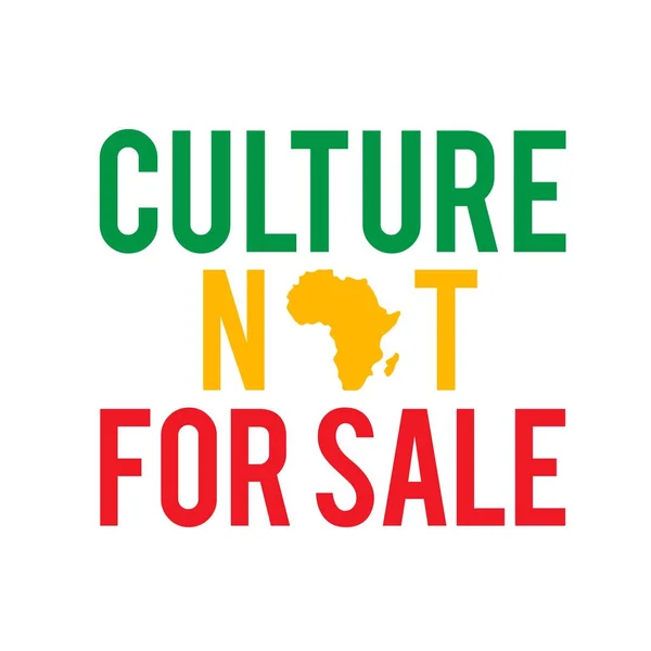 Culture Sale Vector Illustration African American Celebration Vector Illustration — Vetor de Stock