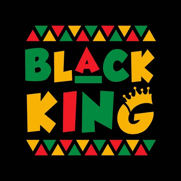 Black King Juneteenth African American Independence Day Junio Juneteenth Celebra — Vector de stock