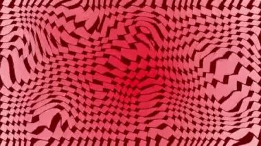 Koyu kırmızı arkaplanda şekil değiştiren kırmızı ağ şekilleriyle canlandırılmış arkaplan.