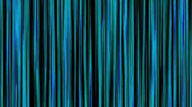 Animasyon arka plan, mavi çizgiler, parlak ve sıralı çizgiler. Siyah ile değişen renkli çizgiler