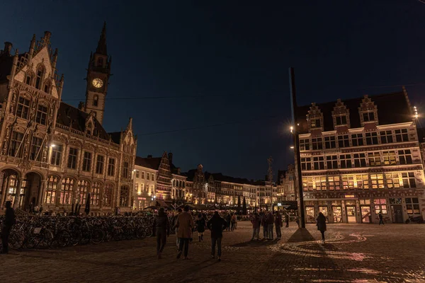 Centro Histórico Ciudad Gante Gent Bélgica Arquitectura Punto Referencia Gante — Foto de Stock