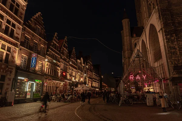 Centro Histórico Ciudad Gante Gent Bélgica Arquitectura Punto Referencia Gante — Foto de Stock