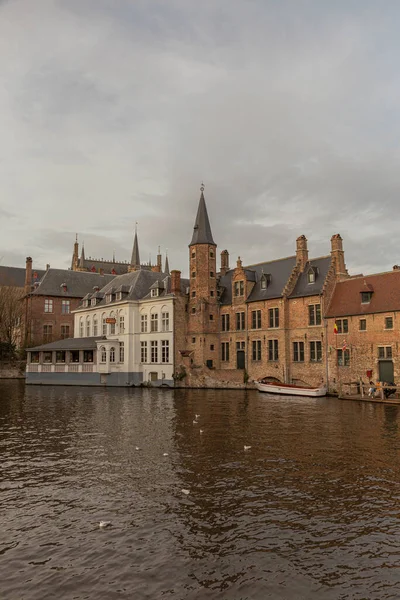 Vista Classica Del Centro Storico Bruges Provincia Delle Fiandre Occidentali — Foto Stock