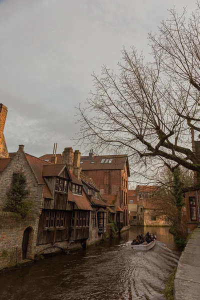 Vista Classica Del Centro Storico Bruges Provincia Delle Fiandre Occidentali — Foto Stock