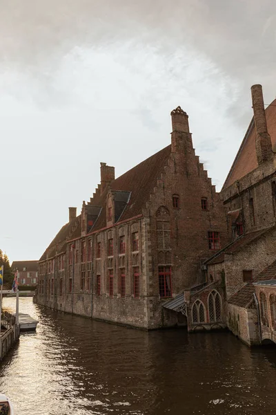 Vista Classica Del Centro Storico Bruges Provincia Delle Fiandre Occidentali — Foto Stock