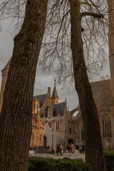 Vista Classica Del Centro Storico Bruges Provincia Delle Fiandre Occidentali — Foto Stock