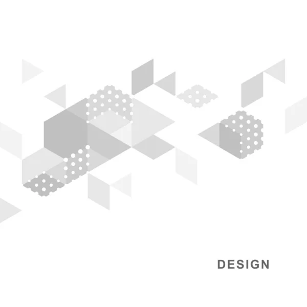 Latar Belakang Teknologi Geometris Abstrak Desain Kreatif Vektor - Stok Vektor